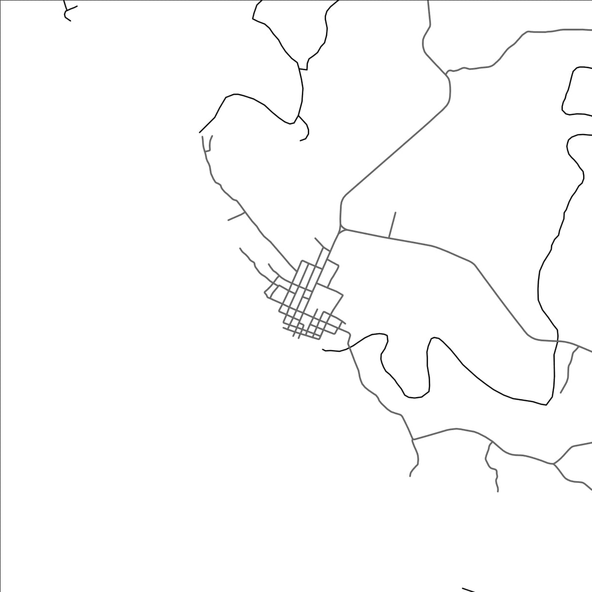 ROAD MAP OF GENERAL LUNA  QUEZON, PHILIPPINES BY MAPBAKES