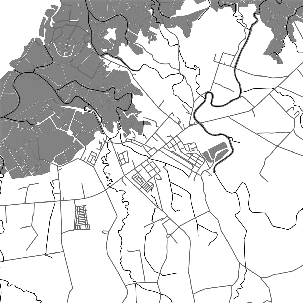 ROAD MAP OF PRESIDENT ROXAS CAPIZ, PHILIPPINES BY MAPBAKES