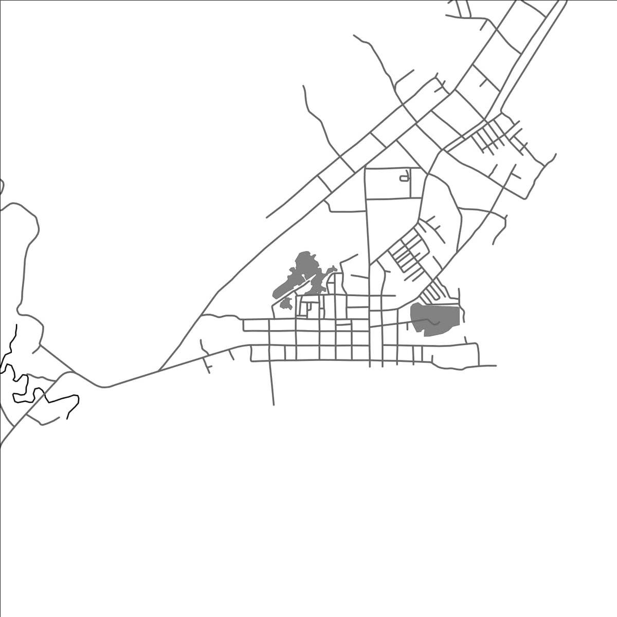 ROAD MAP OF ROXAS PALAWAN, PHILIPPINES BY MAPBAKES