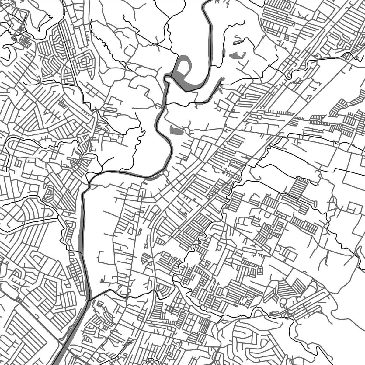 ROAD MAP OF SAN MATEO RIZAL, PHILIPPINES BY MAPBAKES