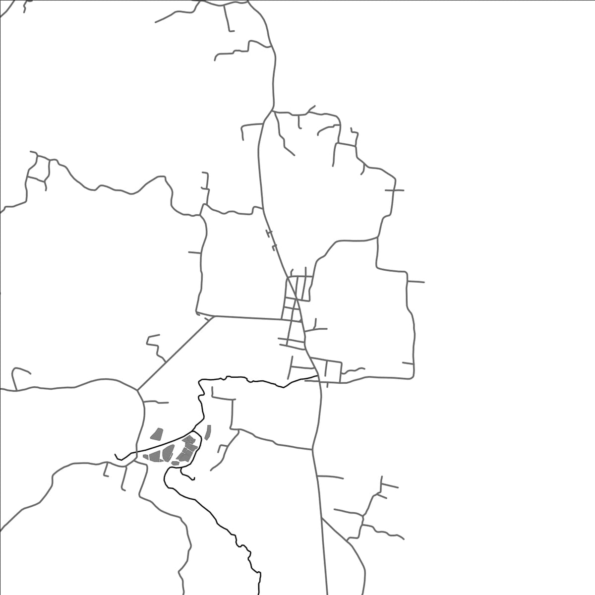 ROAD MAP OF SANTIAGO ILOCOS SUR, PHILIPPINES BY MAPBAKES