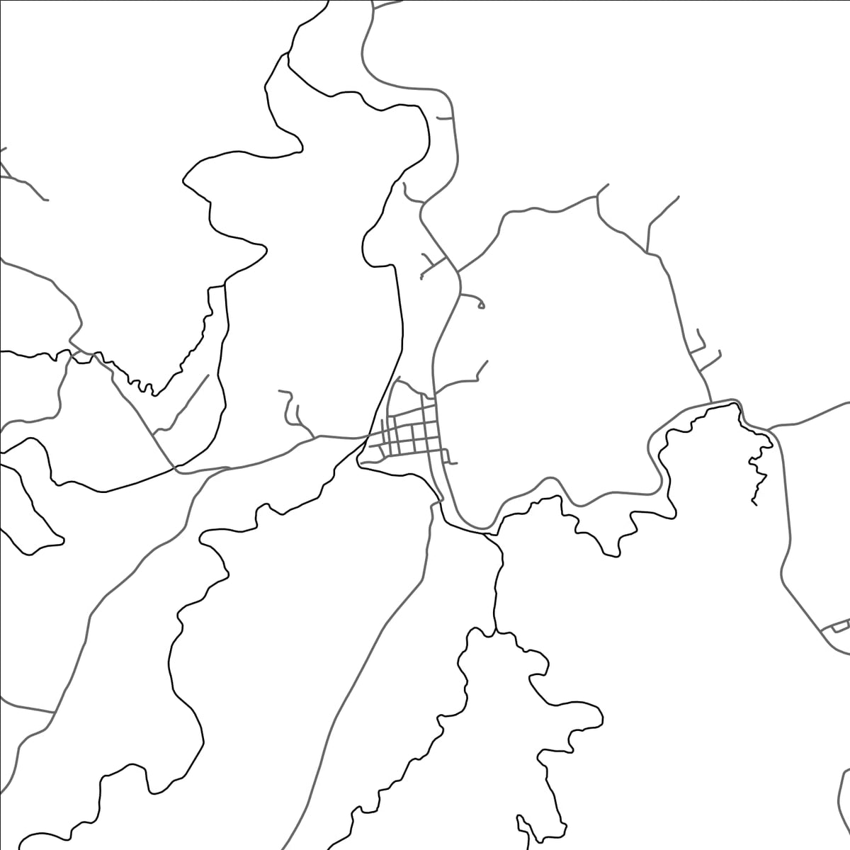 ROAD MAP OF SISON  SURIGAO DEL NORTE, PHILIPPINES BY MAPBAKES
