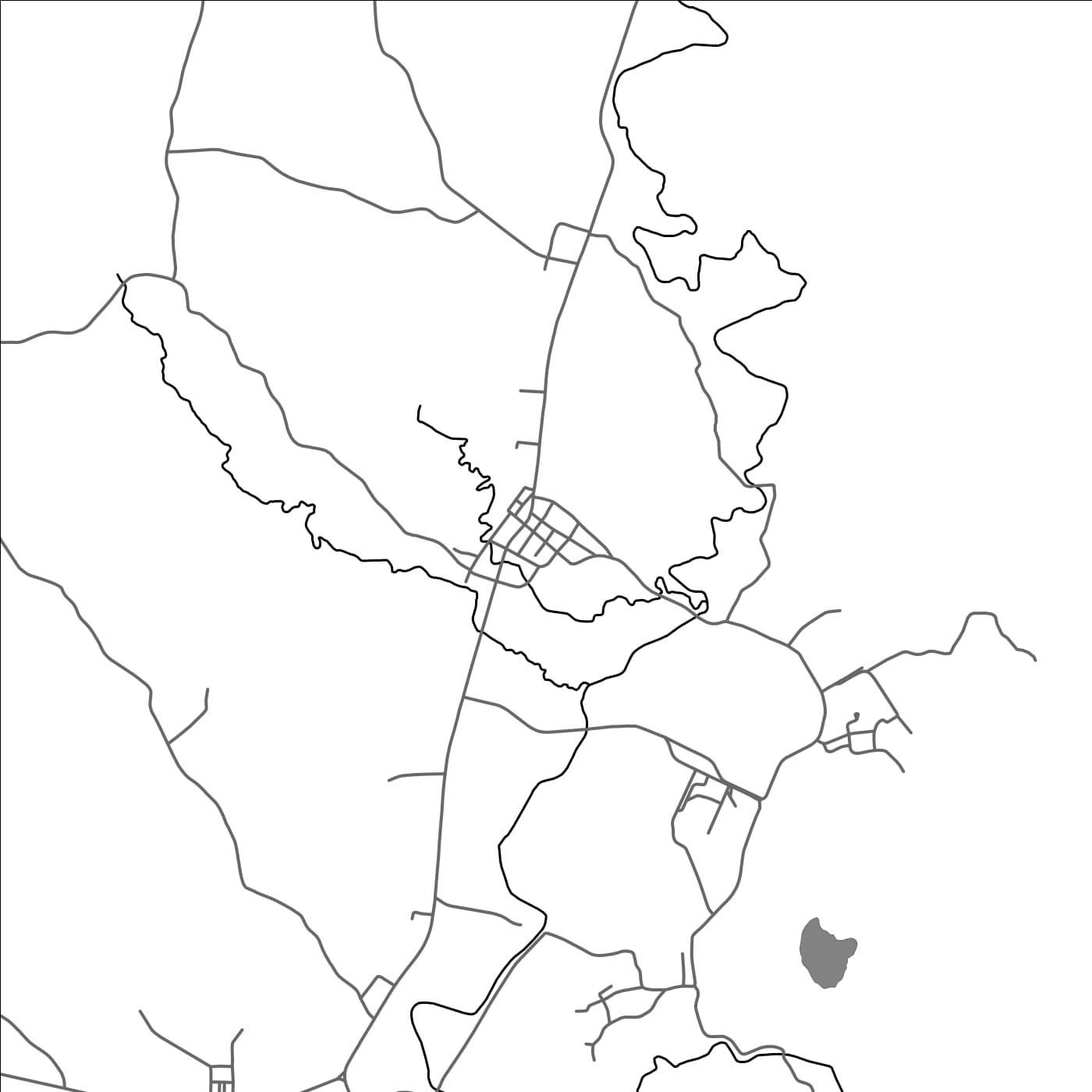 ROAD MAP OF TUBOD SURIGAO DEL NORTE, PHILIPPINES BY MAPBAKES