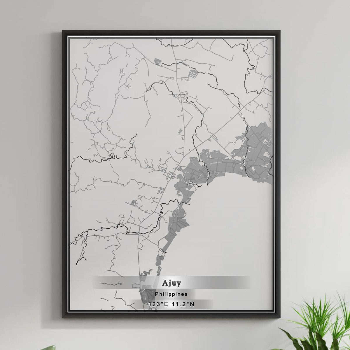 ROAD MAP OF AJUY, PHILIPPINES BY MAPBAKES