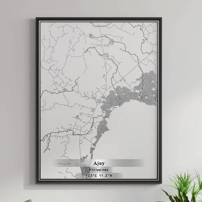 ROAD MAP OF AJUY, PHILIPPINES BY MAPBAKES