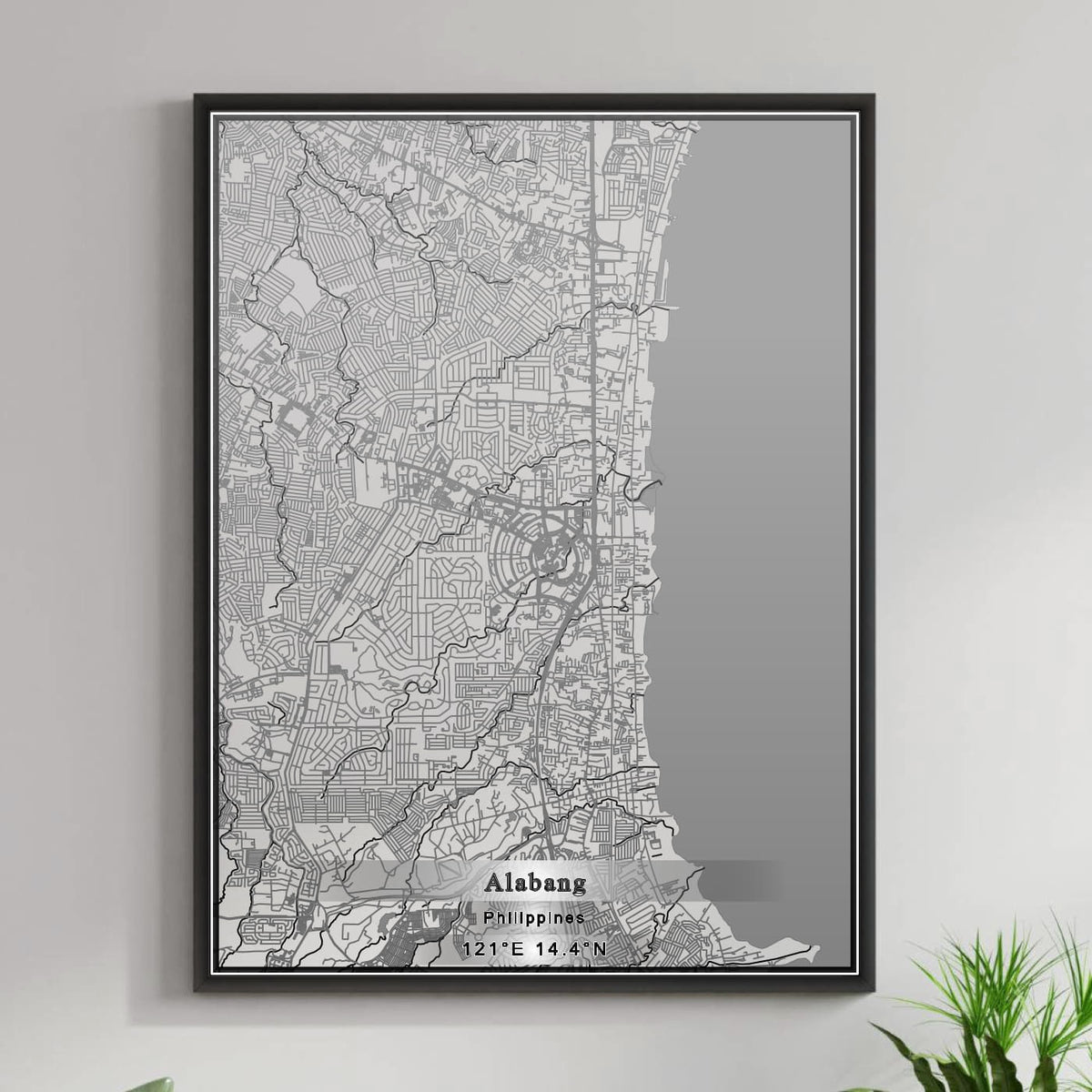 ROAD MAP OF ALABANG, PHILIPPINES BY MAPBAKES