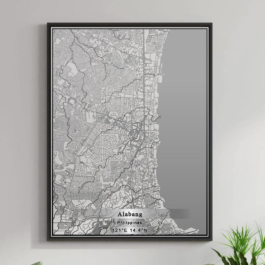 ROAD MAP OF ALABANG, PHILIPPINES BY MAPBAKES