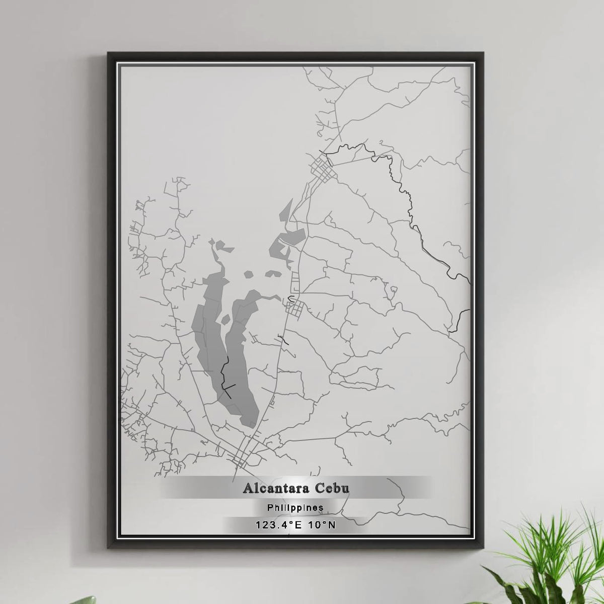ROAD MAP OF ALCANTARA CEBU, PHILIPPINES BY MAPBAKES