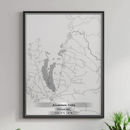 ROAD MAP OF ALCANTARA CEBU, PHILIPPINES BY MAPBAKES