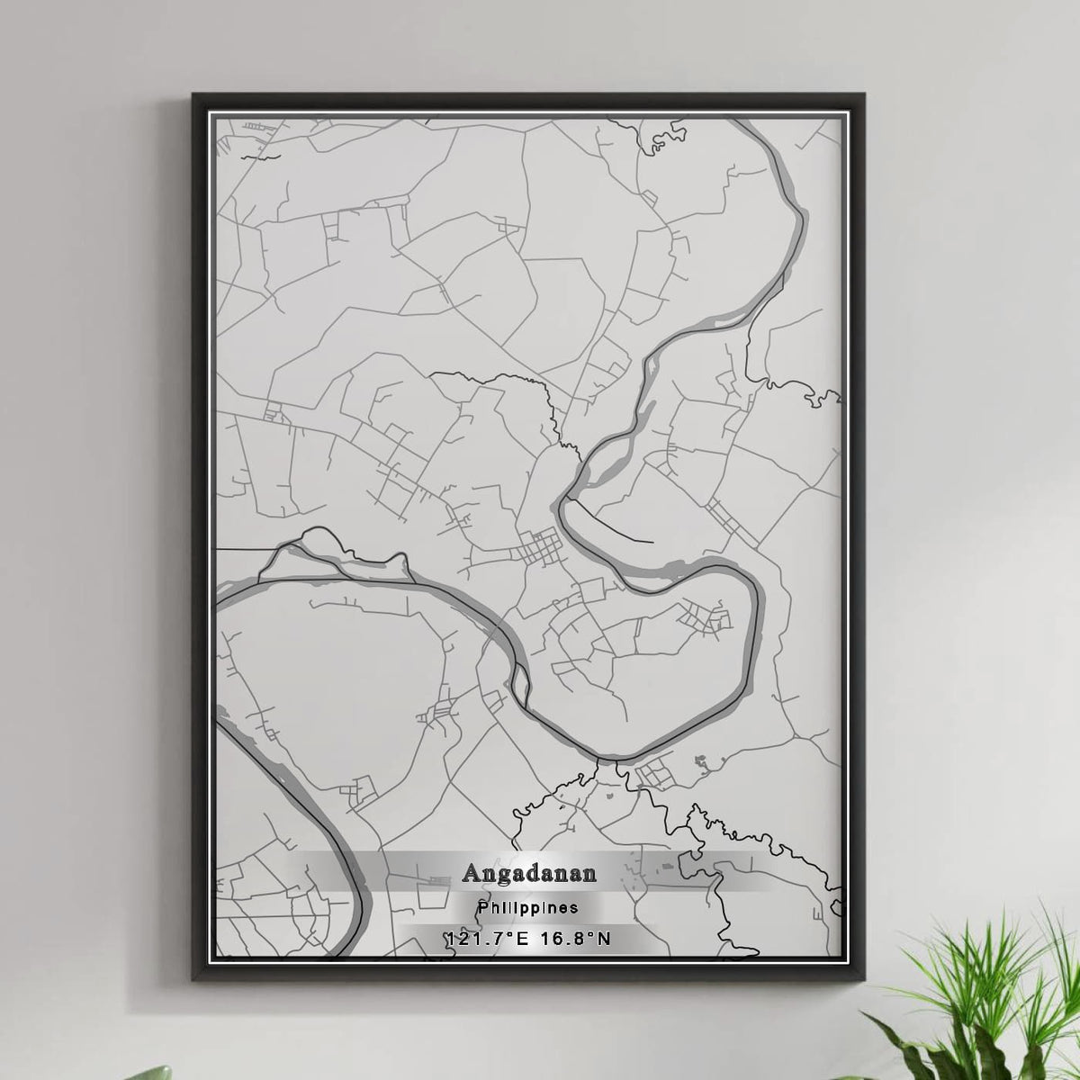 ROAD MAP OF ANGADANAN, PHILIPPINES BY MAPBAKES