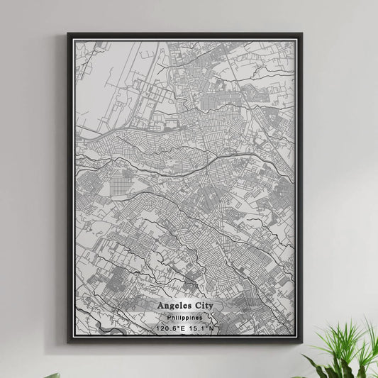 ROAD MAP OF ANGELES CITY, PHILIPPINES BY MAPBAKES