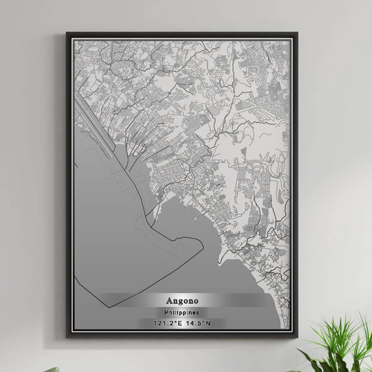 ROAD MAP OF ANGONO, PHILIPPINES BY MAPBAKES