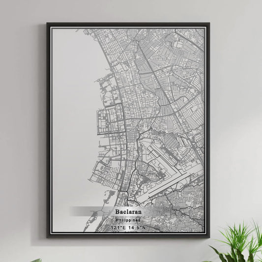 ROAD MAP OF BACLARAN, PHILIPPINES BY MAPBAKES