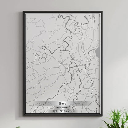 ROAD MAP OF BACO, PHILIPPINES BY MAPBAKES