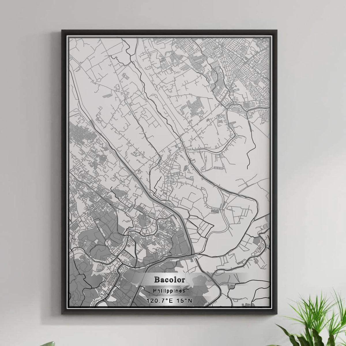 ROAD MAP OF BACOLOR, PHILIPPINES BY MAPBAKES