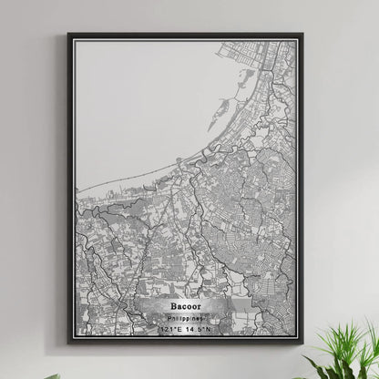 ROAD MAP OF BACOOR, PHILIPPINES BY MAPBAKES