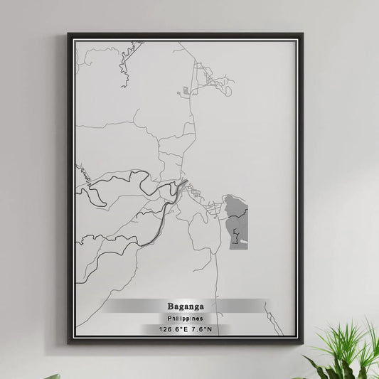ROAD MAP OF BAGANGA, PHILIPPINES BY MAPBAKES