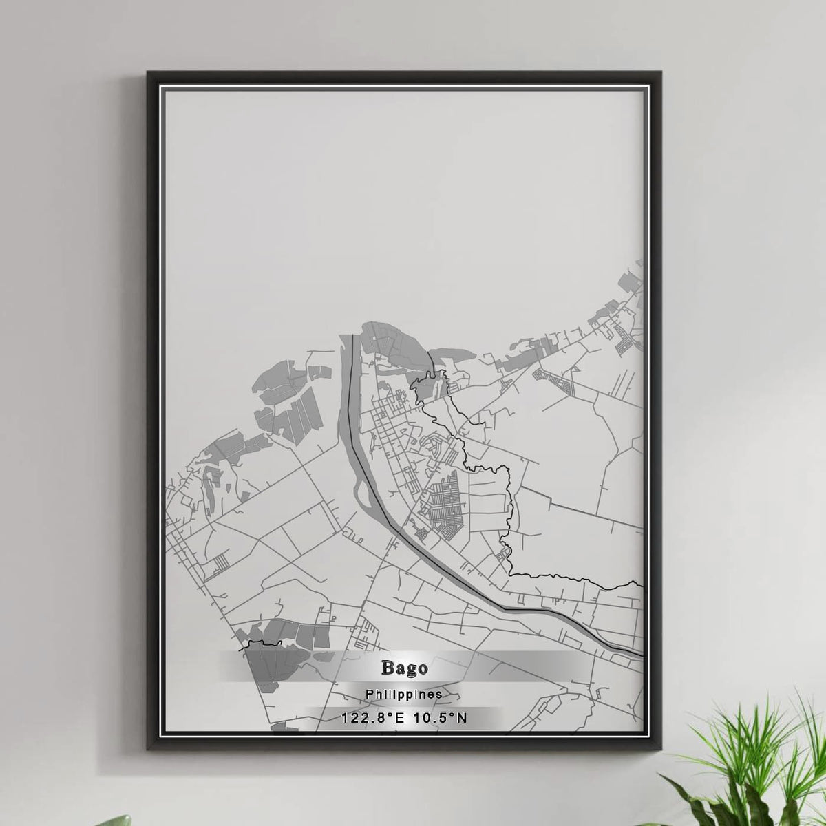 ROAD MAP OF BAGO, PHILIPPINES BY MAPBAKES