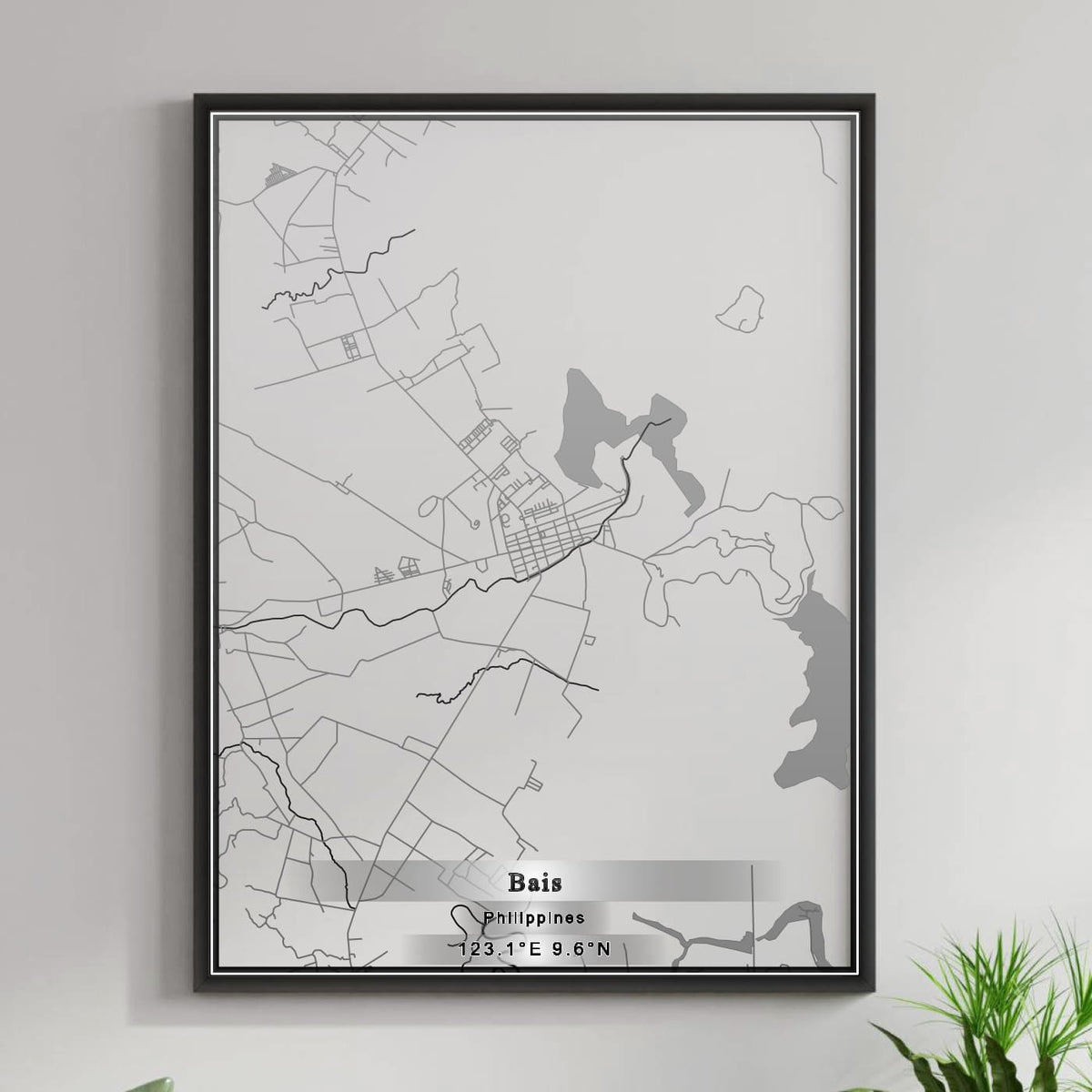 ROAD MAP OF BAIS, PHILIPPINES BY MAPBAKES