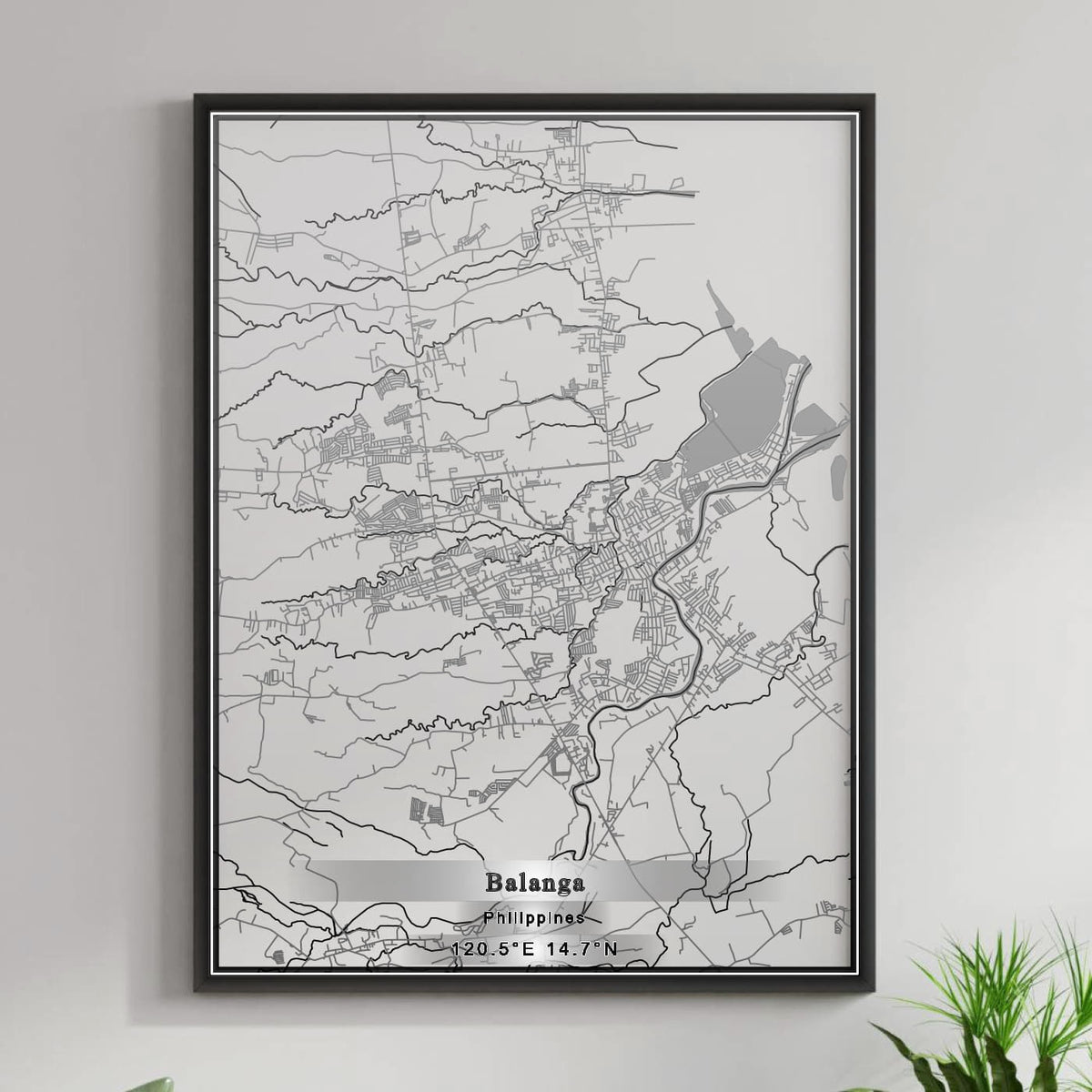 ROAD MAP OF BALANGA, PHILIPPINES BY MAPBAKES