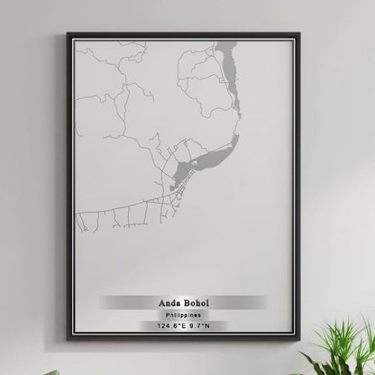 ROAD MAP OF ANDA BOHOL, PHILIPPINES BY MAPBAKES