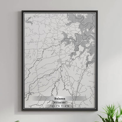 ROAD MAP OF BALASAN, PHILIPPINES BY MAPBAKES