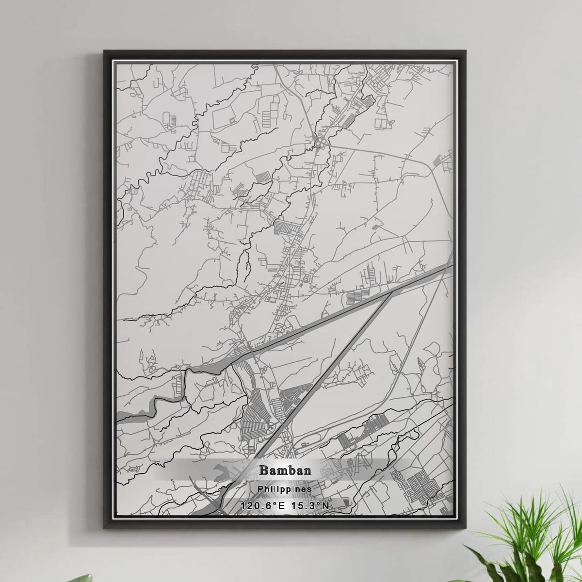 ROAD MAP OF BAMBAN, PHILIPPINES BY MAPBAKES
