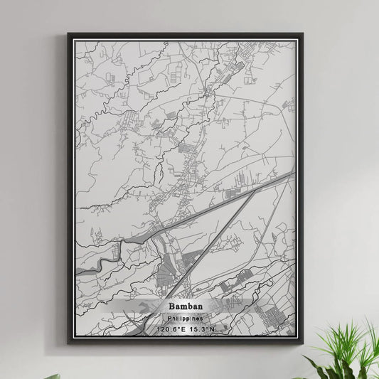 ROAD MAP OF BAMBAN, PHILIPPINES BY MAPBAKES