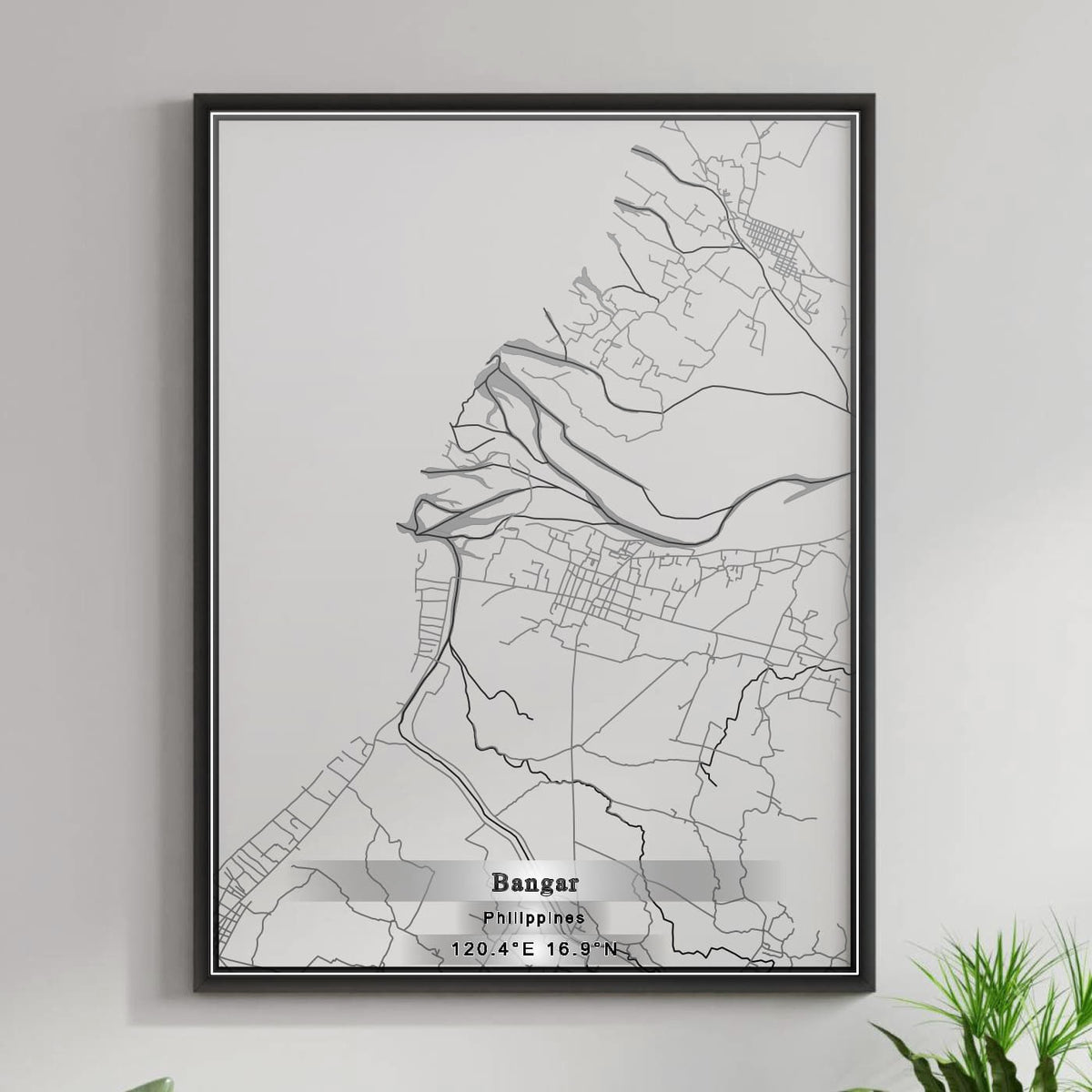 ROAD MAP OF BANGAR, PHILIPPINES BY MAPBAKES