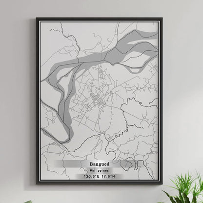 ROAD MAP OF BANGUED, PHILIPPINES BY MAPBAKES