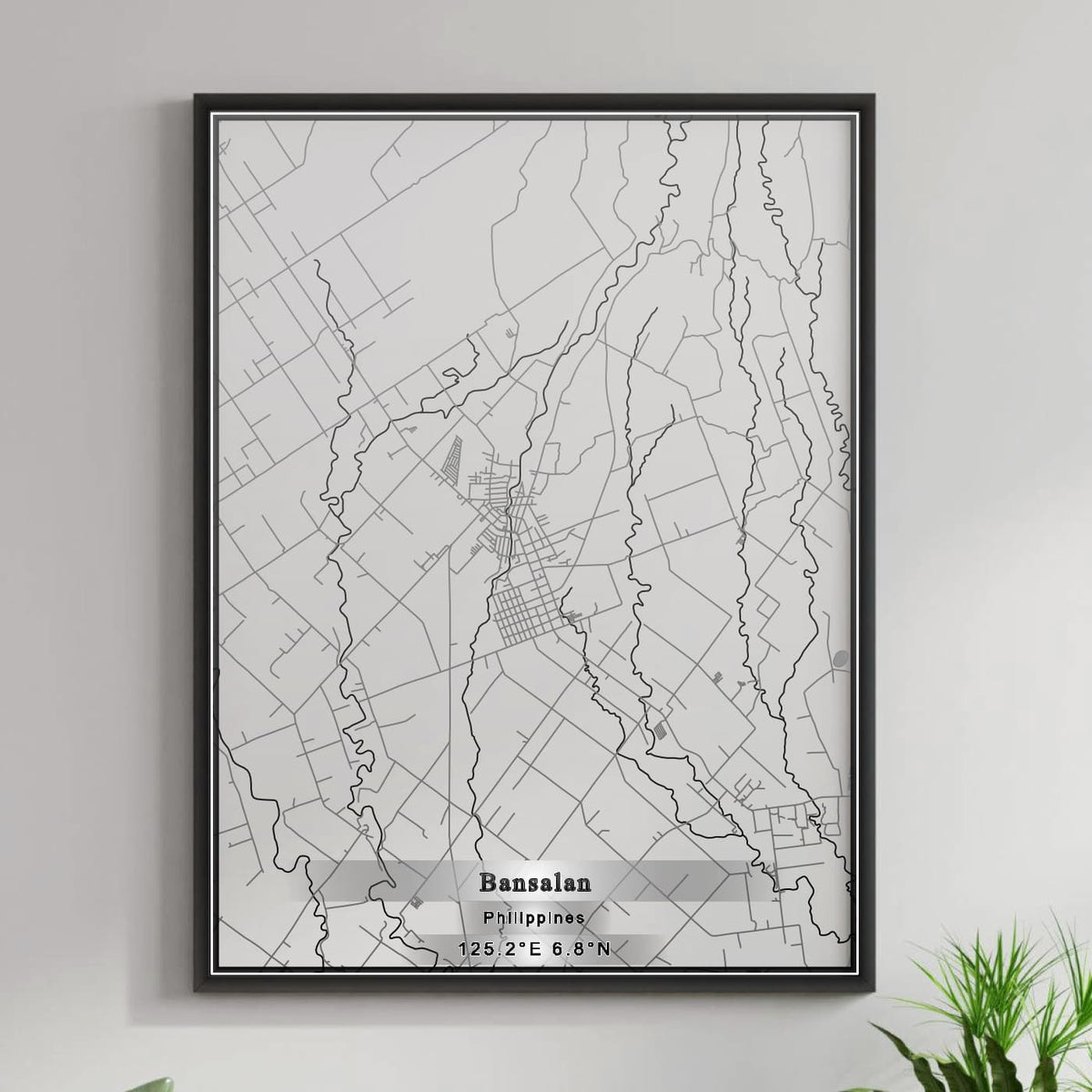 ROAD MAP OF BANSALAN, PHILIPPINES BY MAPBAKES