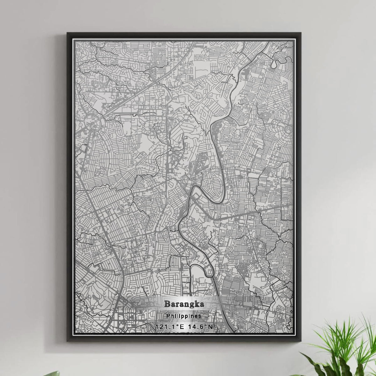 ROAD MAP OF BARANGKA, PHILIPPINES BY MAPBAKES
