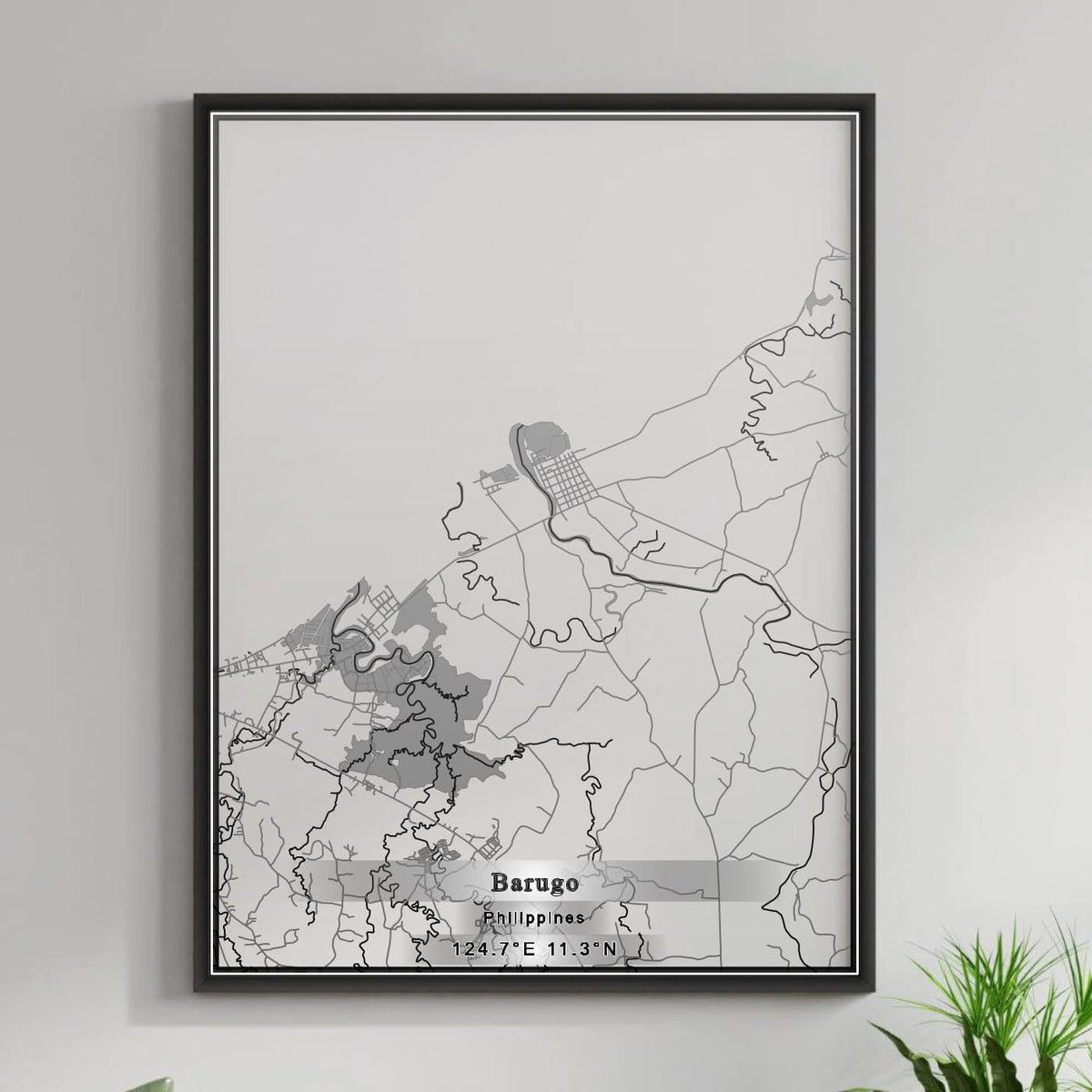 ROAD MAP OF BARUGO, PHILIPPINES BY MAPBAKES