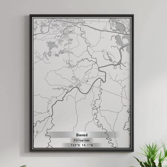 ROAD MAP OF BASUD, PHILIPPINES BY MAPBAKES