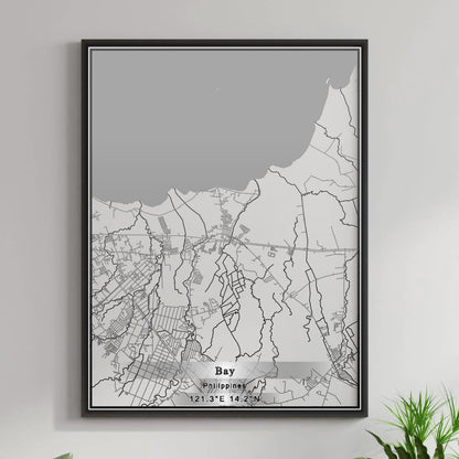 ROAD MAP OF BAY, PHILIPPINES BY MAPBAKES