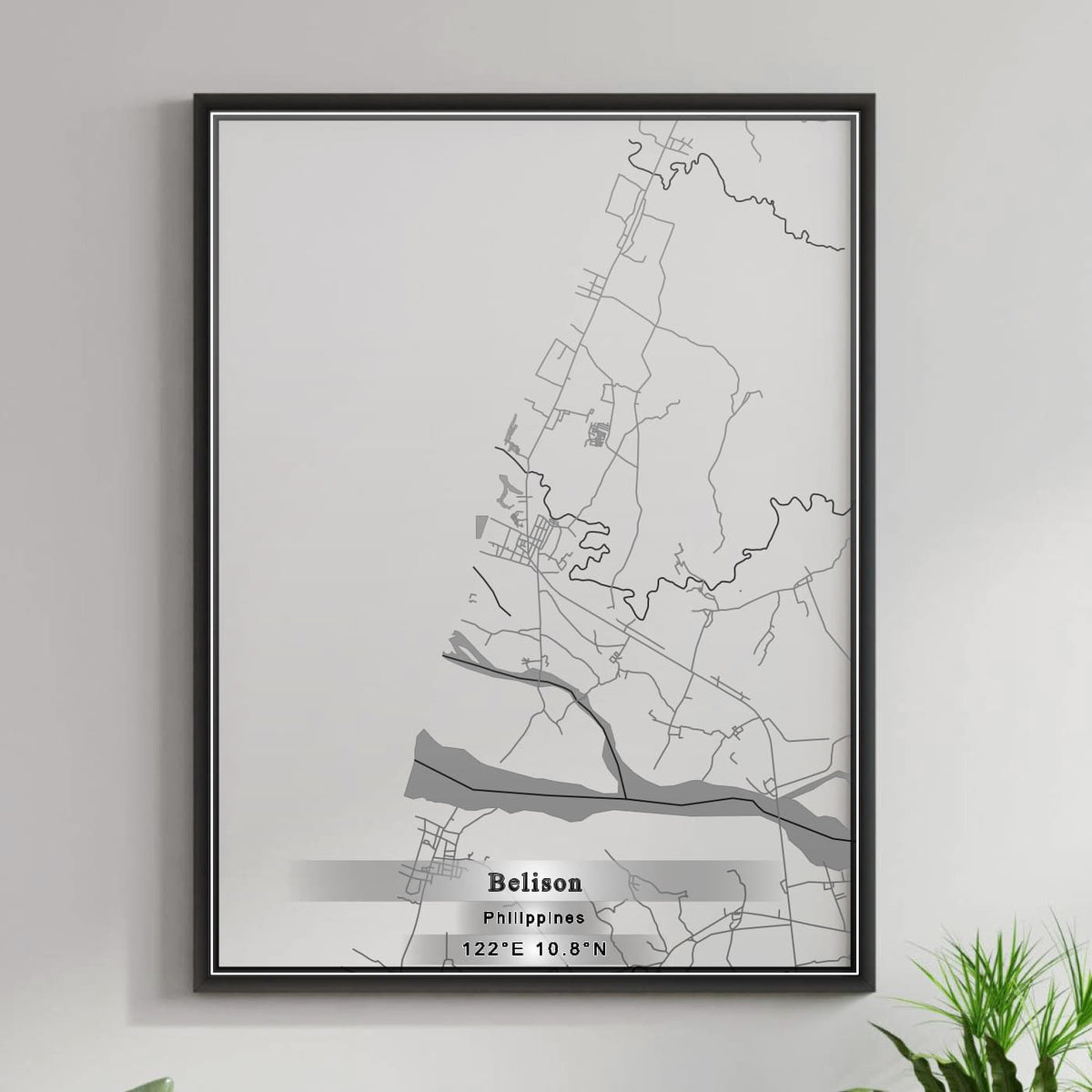 ROAD MAP OF BELISON, PHILIPPINES BY MAPBAKES