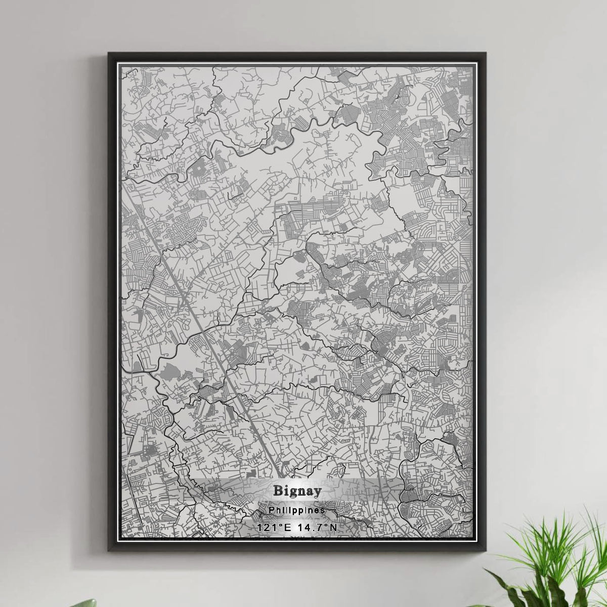 ROAD MAP OF BIGNAY, PHILIPPINES BY MAPBAKES