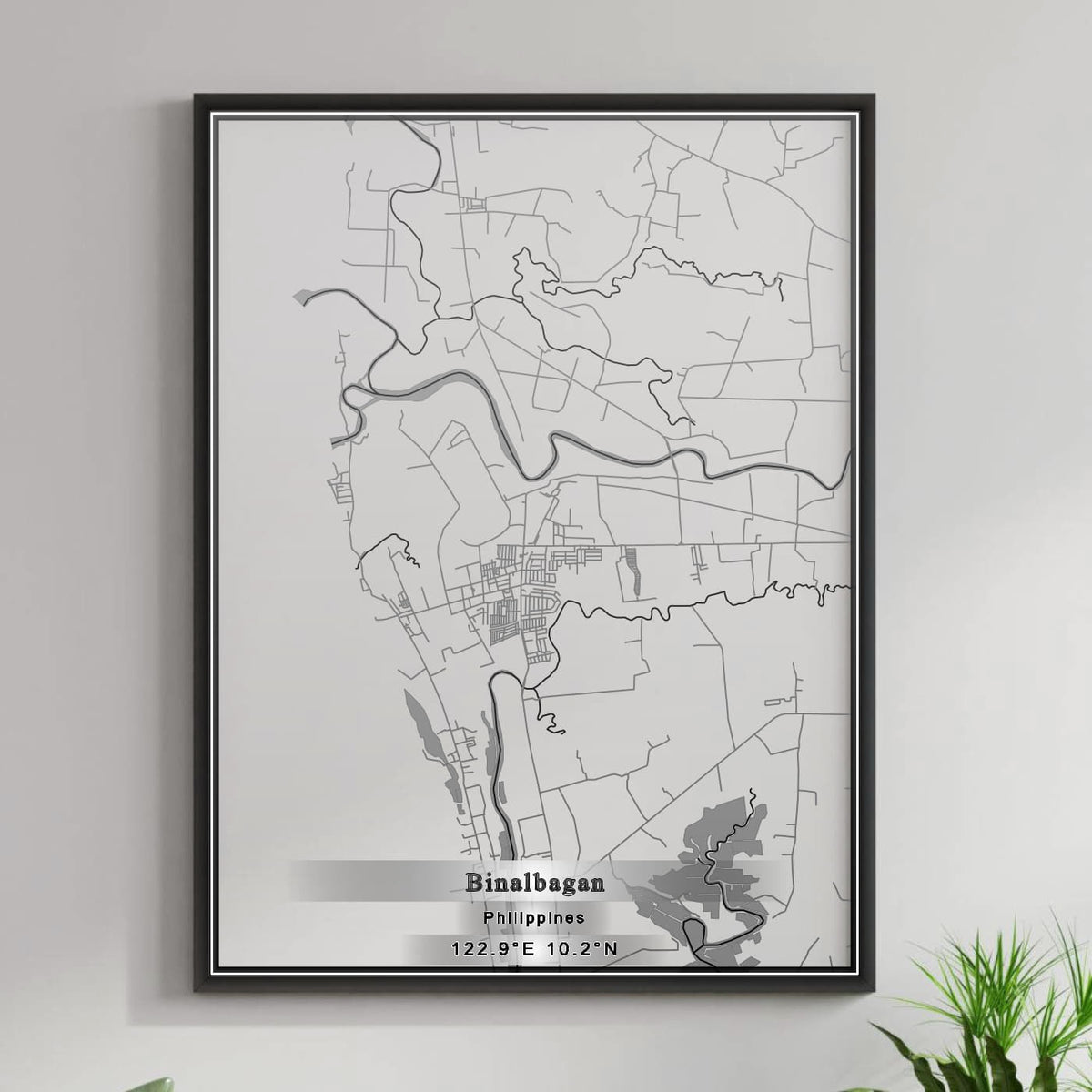 ROAD MAP OF BINALBAGAN, PHILIPPINES BY MAPBAKES
