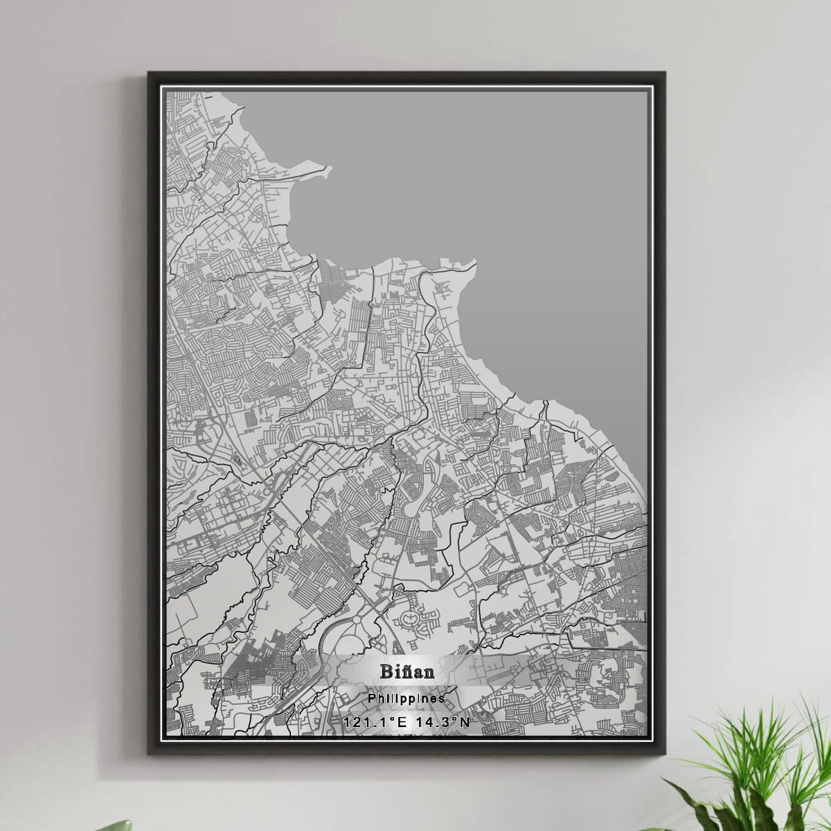 ROAD MAP OF BIÑAN, PHILIPPINES BY MAPBAKES