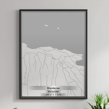 ROAD MAP OF BINIDAYAN, PHILIPPINES BY MAPBAKES