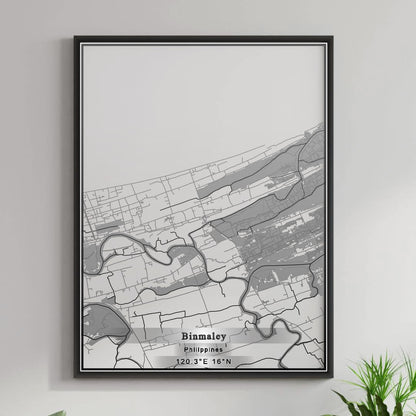 ROAD MAP OF BINMALEY, PHILIPPINES BY MAPBAKES