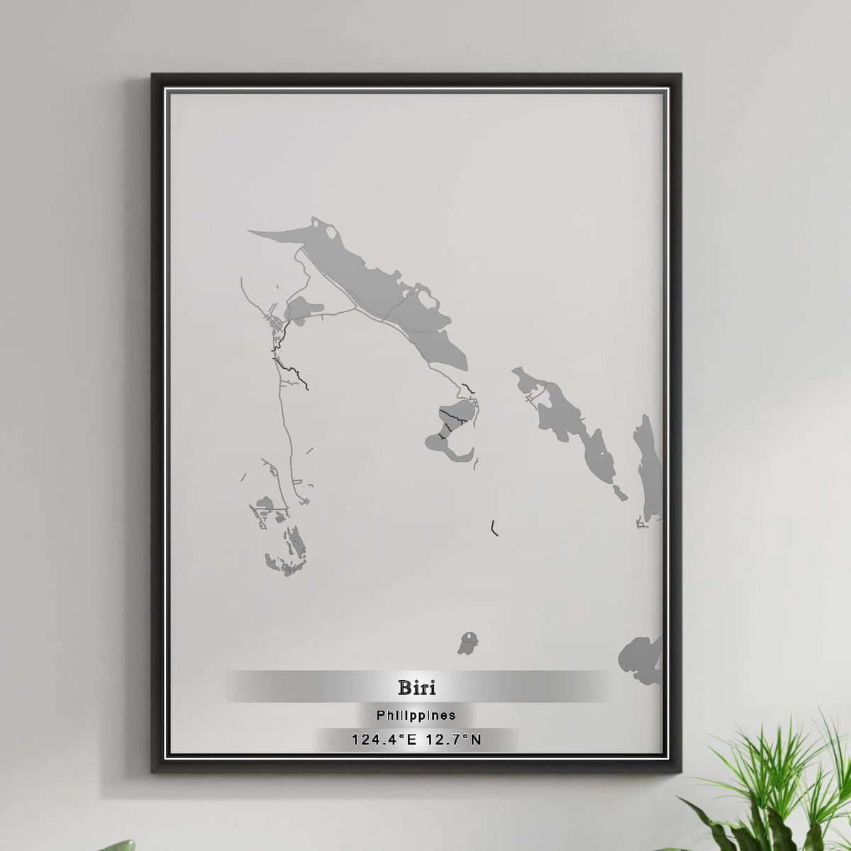 ROAD MAP OF BIRI, PHILIPPINES BY MAPBAKES