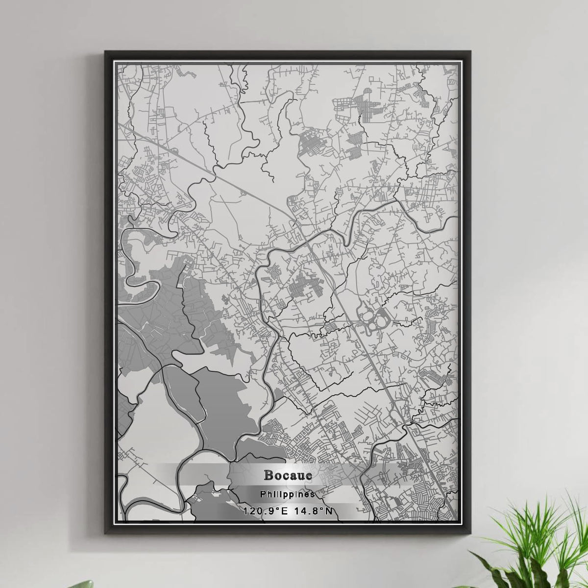 ROAD MAP OF BOCAUE, PHILIPPINES BY MAPBAKES