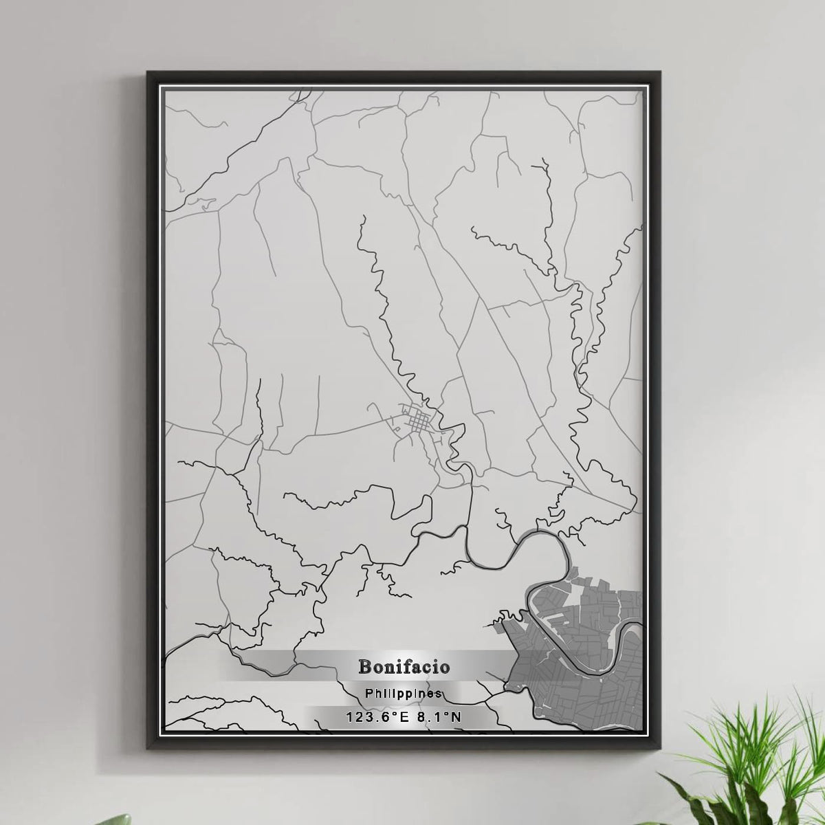 ROAD MAP OF BONIFACIO, PHILIPPINES BY MAPBAKES