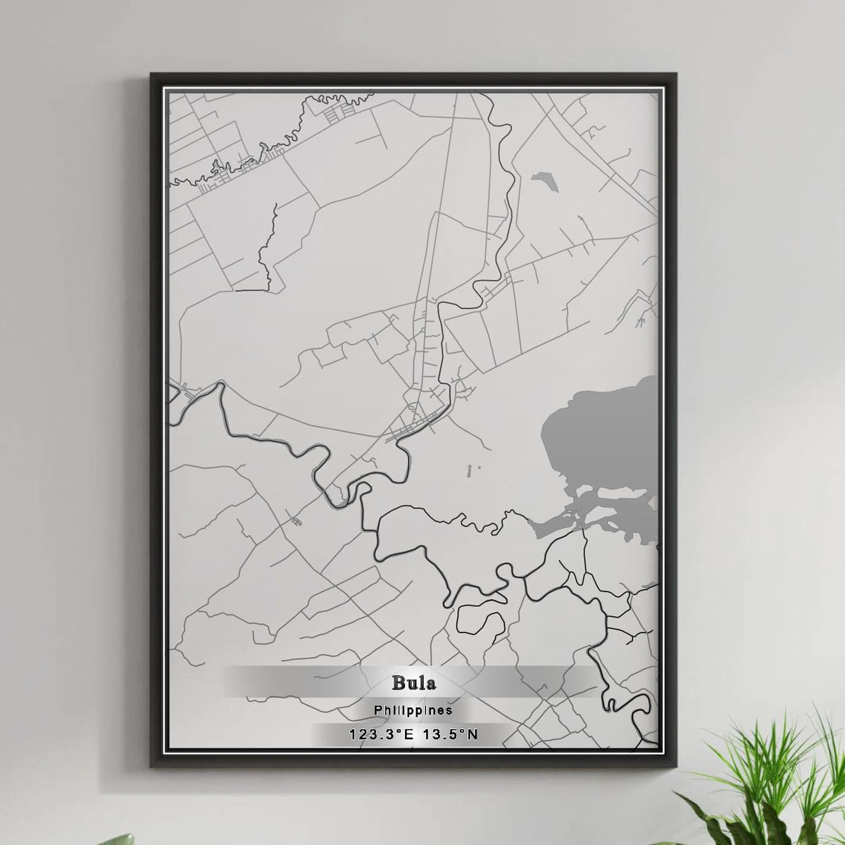 ROAD MAP OF BULA, PHILIPPINES BY MAPBAKES