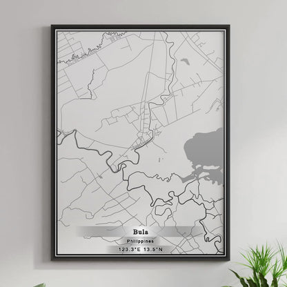 ROAD MAP OF BULA, PHILIPPINES BY MAPBAKES