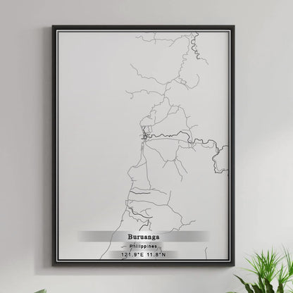ROAD MAP OF BURUANGA, PHILIPPINES BY MAPBAKES