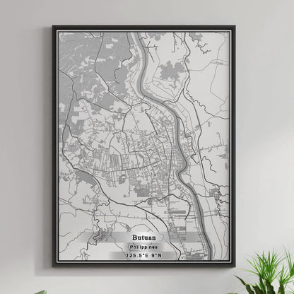 ROAD MAP OF BUTUAN, PHILIPPINES BY MAPBAKES