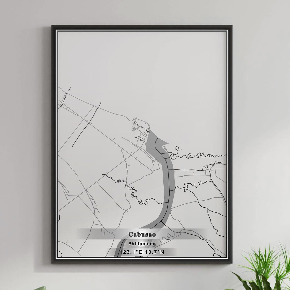 ROAD MAP OF CABUSAO, PHILIPPINES BY MAPBAKES