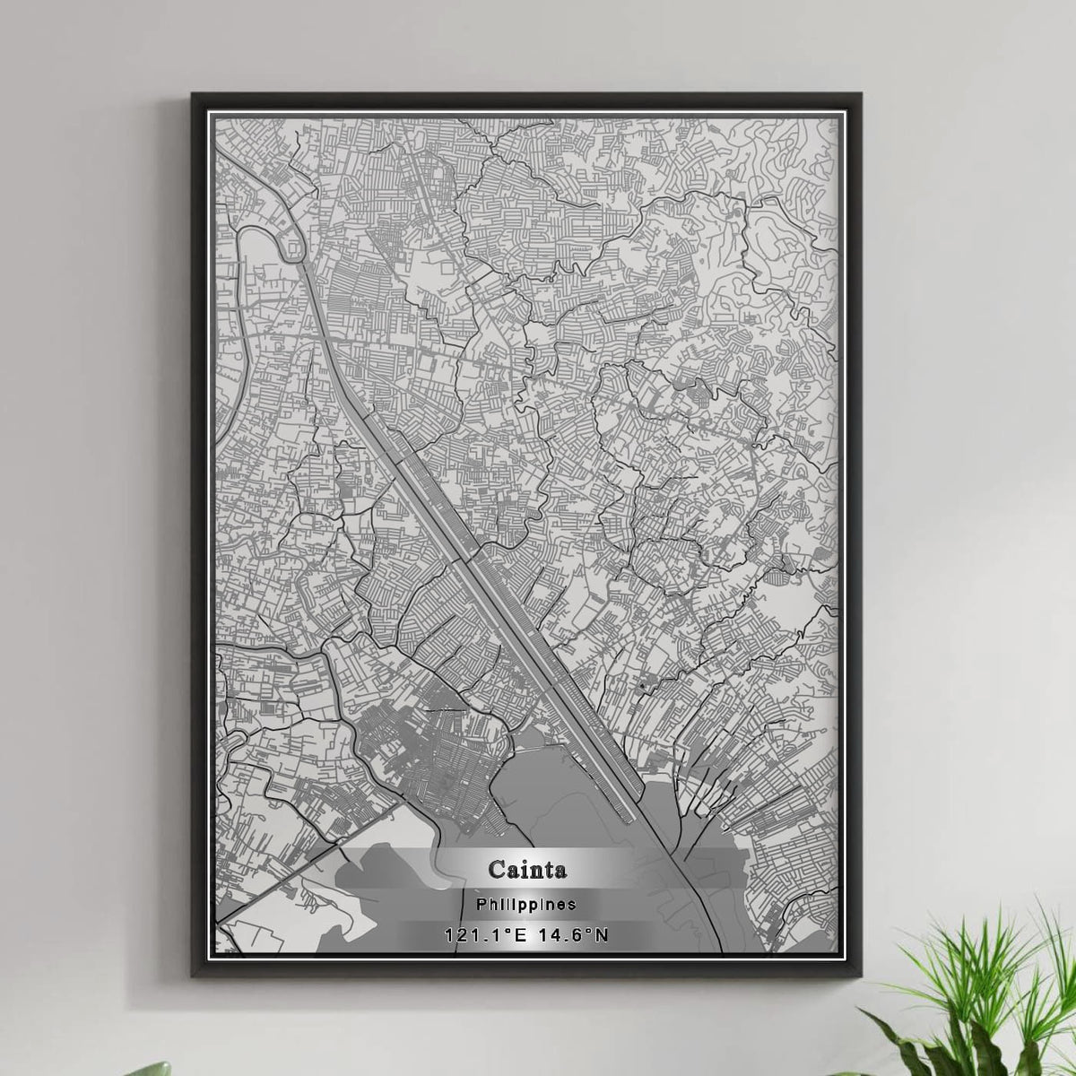 ROAD MAP OF CAINTA, PHILIPPINES BY MAPBAKES